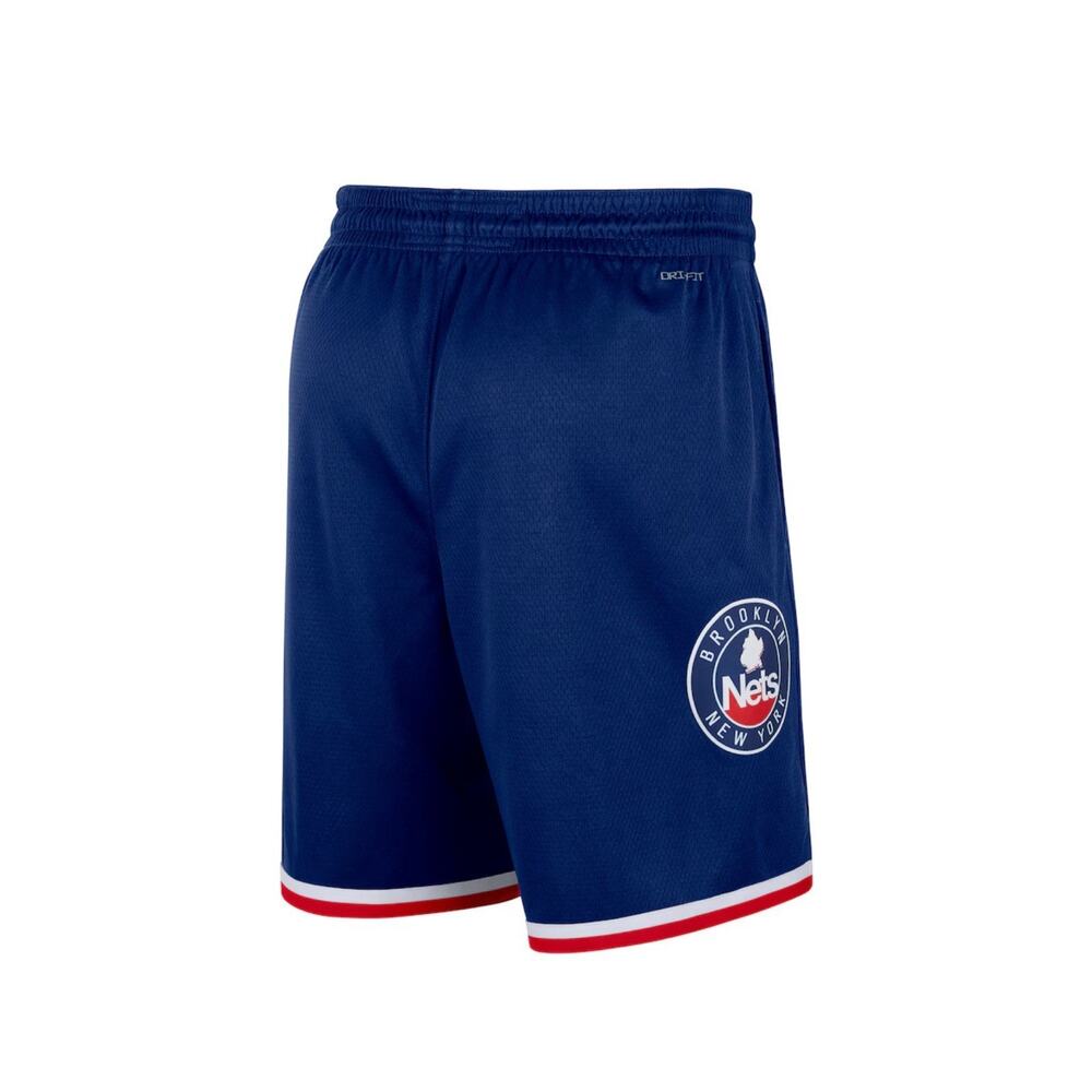 Nike NBA Mens Size L Brooklyn Nets City Edition 75th Anniversary Swingman Shorts - Picture 4 of 9